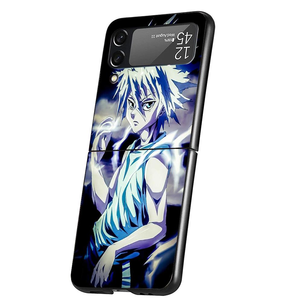 Hunter X Killua Cover Phone Case For Samsung Galaxy Z Flip 7 6 5 4 3 5G Flip7 Flip6 Flip5 Flip4 Flip3 Black Fundas Shell Galaxy