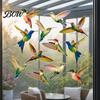 Anti-collision Window Decal Bird Stickers, Anti-Collision Strike Prevention Decal, Static Cling Glass Collision Film for Windows Doors, UV Reflective