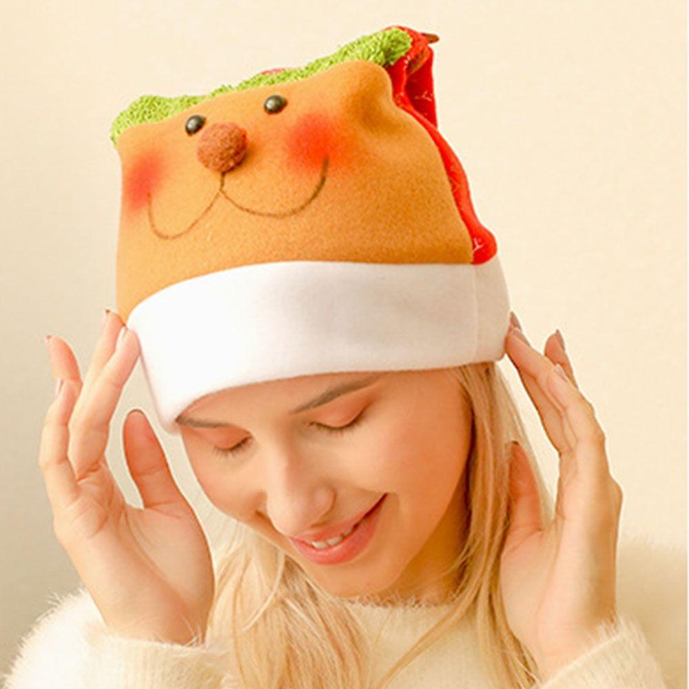 For Men Snowman Beanies Elk Korean Winter Cap Cartoon Plush Hat Santa Claus Christmas Hat