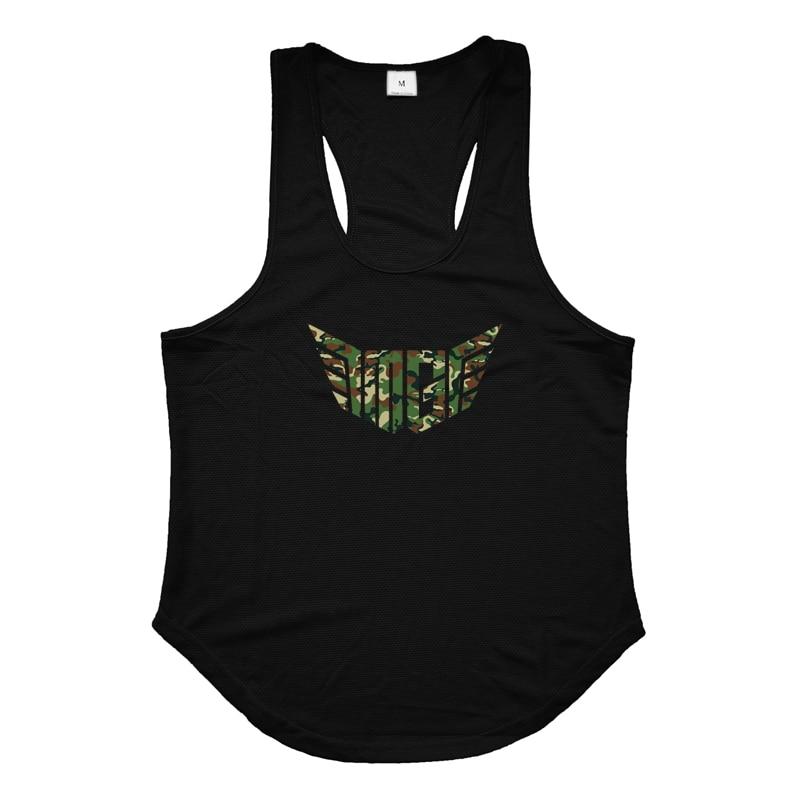 

Muscleguys Muscle Sports Vest Мужская летняя универсальная без рукавов с принтом Тренажерный зал Бег Тренировочная одежда Майка для фитнеса Одежда для бодибилдинга XXL чёрный
