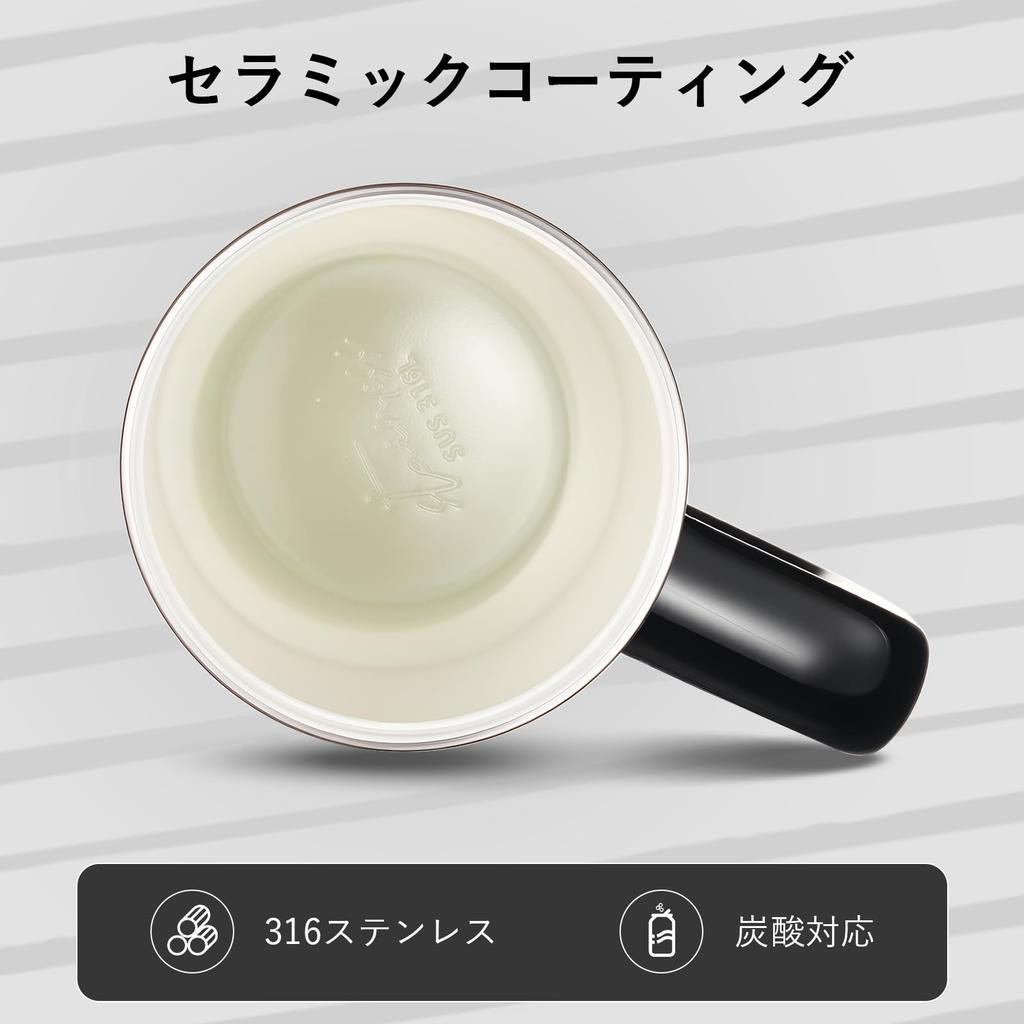 GIANXI Ceramic Tumbler, 1000ml, with Straw, Lid, and Handle, Insulates Hot and Cold Drinks, Vacuum Insulated, Wide Mouth, Large Capacity, Suitable