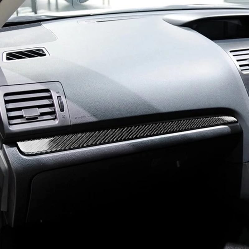 Příslušenství interiéru vozu z uhlíkových vláken Krycí lišta palubní desky středového panelu pro Subaru Impreza 2012-2016, pro Subaru XV Crosstrek 2013-2017 (Že jo