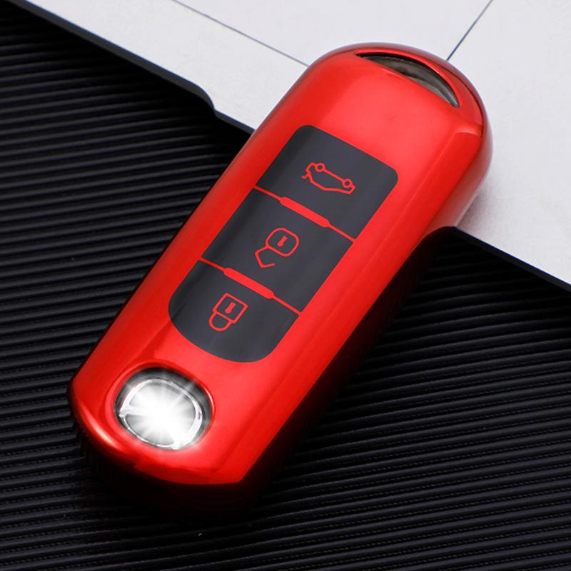 Car Smart Key Cover Case Shell Hodler for Mazda 2 3 6 Atenza Axela Demio CX-5 CX5 CX-3 CX7 CX-9 2015 - 2019 Protector