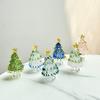 Handmade Colorful Christmas Tree Ornaments Glass Christmas Tree Decorations Christmas Tree Holiday Table DIY Decorations Gifts
