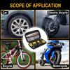 Universal Tubeless Tire Repair Kit - Emergency Puncture Tools w/Rubber T-Plugs for Car/Motorcycle On-Road Vacuum Seal