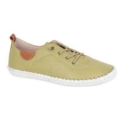 Womens/Ladies Leather Trainers