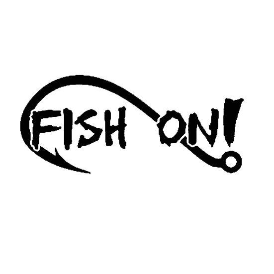 FISH ON Fishing Hook Car-Styling Vehicle Body Window Decals Sticker Decoration