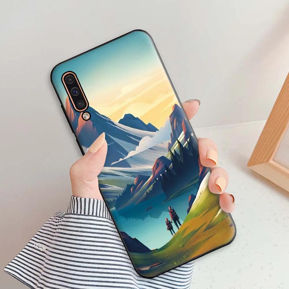 Für Samsung Galaxy A50 Hülle Für Samsung A50s A30s Handyhüllen Für Samsung A50 Blumen Silikon Weiches TPU Fundas A 50 A30 S Bumper
