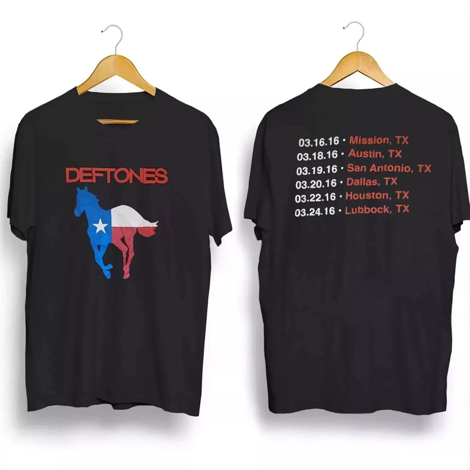 Футболка Deftones Тур по Техасу 2016 Кресты Команда сон Винтажная футболка XL
