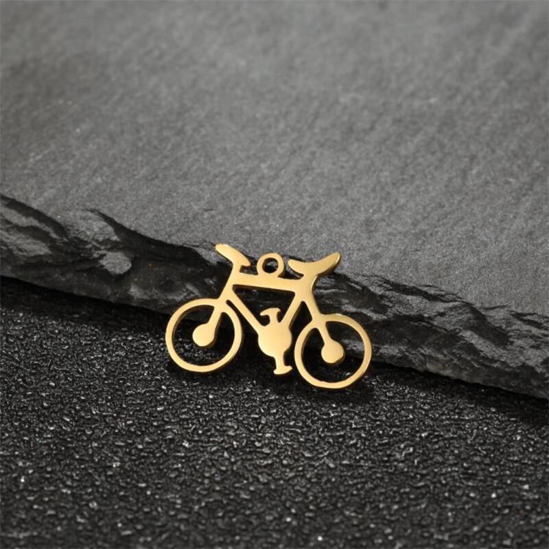 5Pcs/Lot Mini Stainless Steel Charms Fashion Metal Leaf Flower Butterfly Sun Pendants for Makings DIY Jewelry Handmade Craft