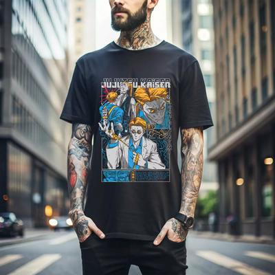 100% Baumwolle TOPS UNISEX T-SHIRTS HERREN DAMEN Nanami Kento T-Shirt Jujutsu Kaisen Anime JJK Gojo Satoru Geschenk-Shirt Horror 243