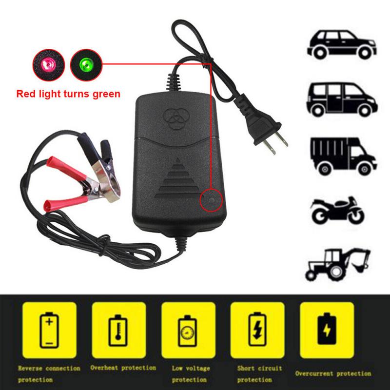 1300Ma Smart Battery Charger Rechargeable for Sealed Acidc Per Car Truck Motorcycle Electric Toys Eu Us Uk Plug