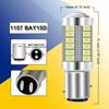 2/4/8 P21W 1156 BA15S Turn Signal Light 1157 BAY15D LED Bulbs Car Reverse Parking Backup Lights 12V 33SMD 6500K White Red Yellow