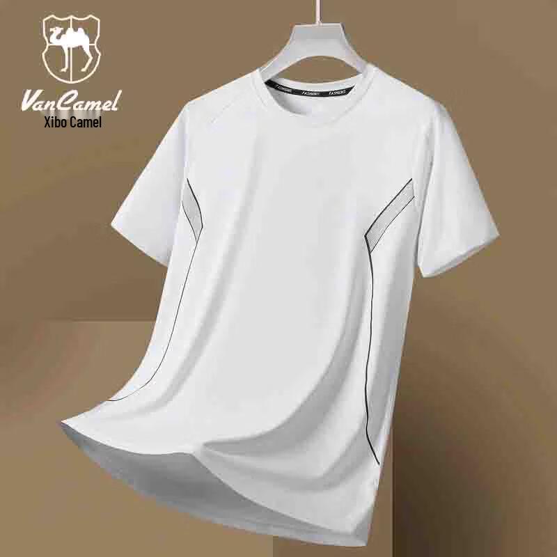 VANCAMEL Men's Ice Silk Quick Dry Short Sleeve T-Shirt