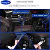 For Citroen C2 C3 Car Armrest Box Central Storage Box Interior Retrofit USB Charging Ashtray Car Accessories