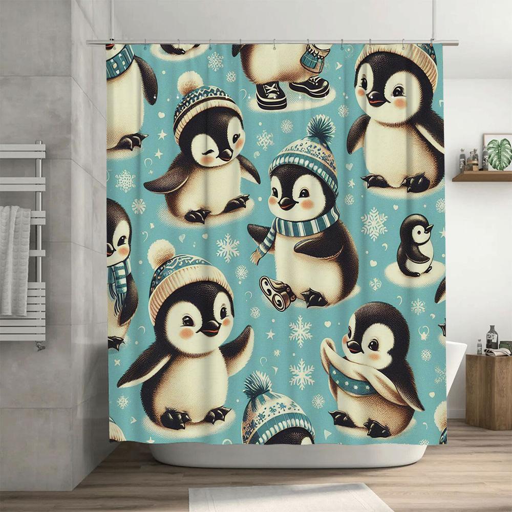 Watercolor Floral Shower Curtain Colorful Bath Decor for Home Bathroom Decorations Water-resistant Fabric Print Waterproof Bath