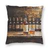 Whiskyflaschen Illustration Quadratische Kissenhülle Kissenbezug Kissen Überwurf für Zuhause Schlafzimmer Auto