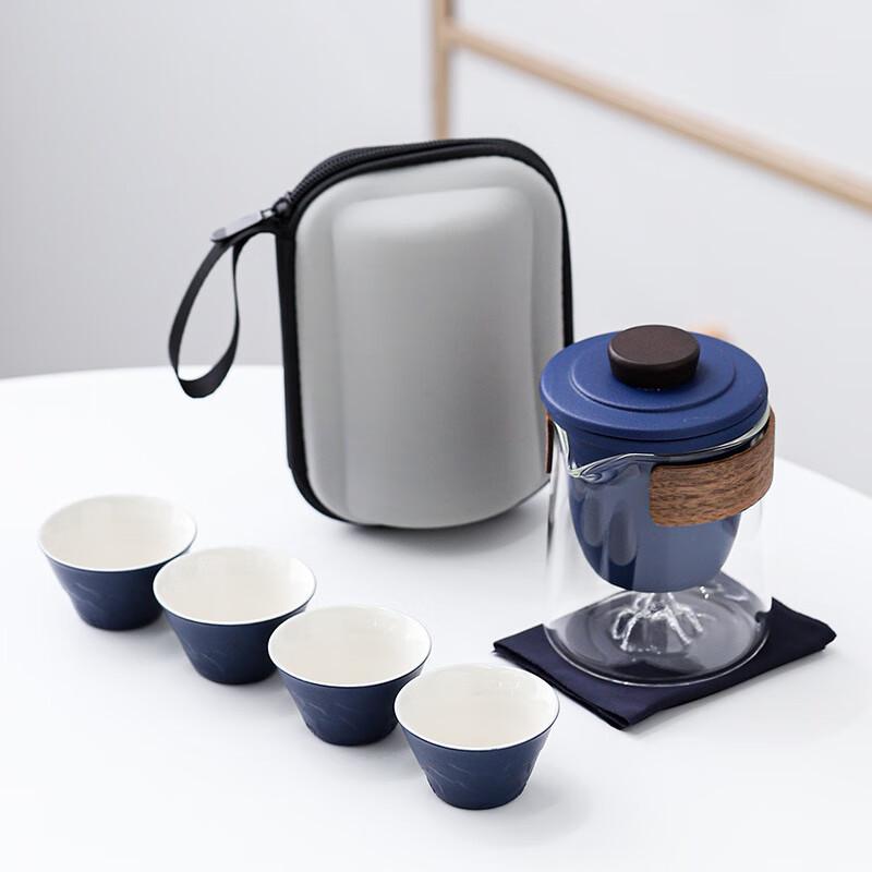 Outdoor Glass Travel Tea Set