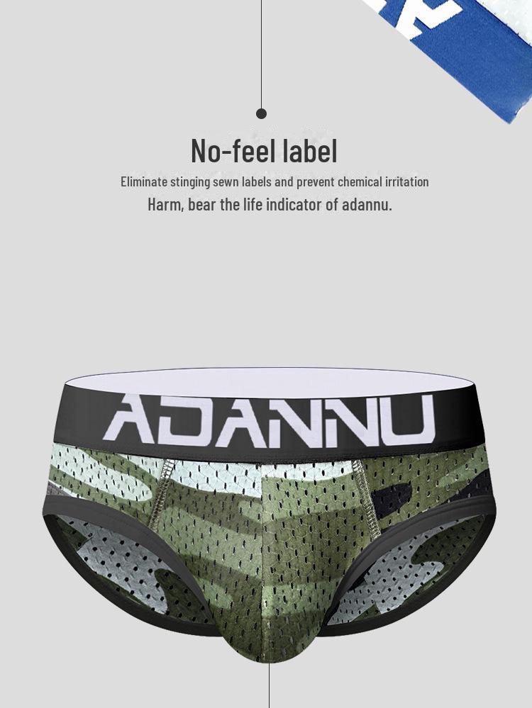 Temu Herren-Hüftlifting-Slip mit herausnehmbarem Cup und verschleißfestem Beindesign (AD730)