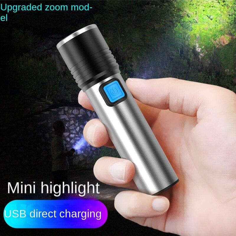 Cheap Zoom Flashlight Multifunction USB Charging LED Camping Bright