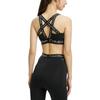 Calvin Klein Logo Print Crossed Jacquard Strap Sports Bra Women Underwear Black 4WS2K166