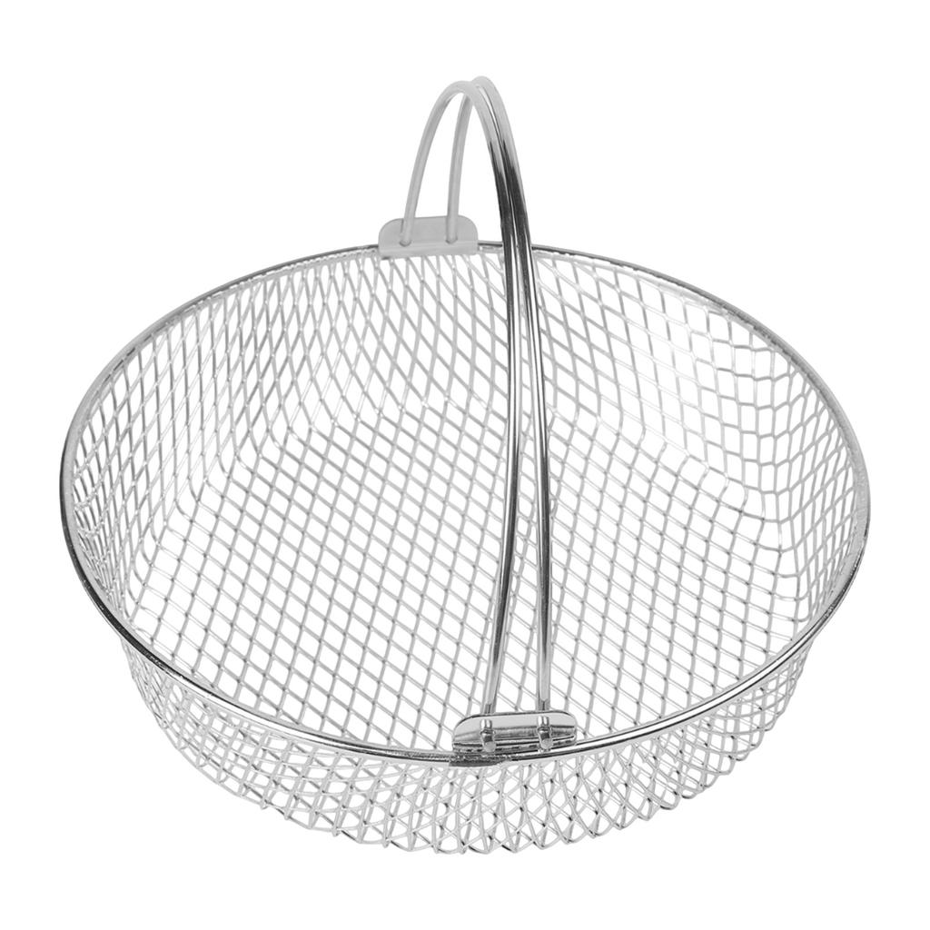 Food Preparation Oven Steamer Mesh Basket Comfortable Handle Air Fryer Accessory Accessory 304 Stainless Steel