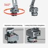 Collapsible Metal Phone Holder Featuring Magnetic Locking System Double Orientation Shoots Cold Shoe Expansion Interface