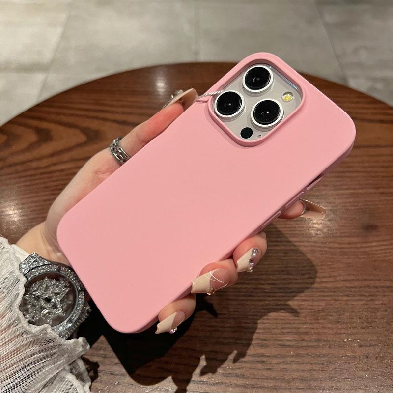 Trendy Flüssigsilikon Vollumwicklung Rutschfeste und sturzsichere iPhone Hülle iPhone14 15 Pro Max 14 plus 15 plus 16 plus iPhone 11 12 13 Hülle