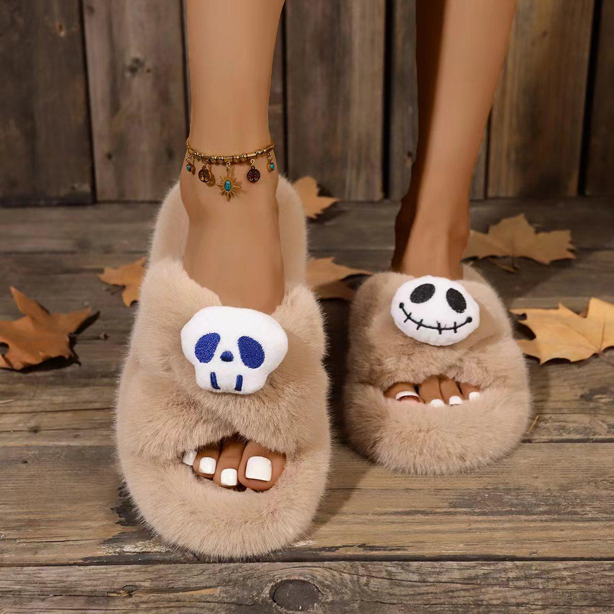 

Women Slippers Spring and Autumn Winter Shallow Sandals Suede Comfortable Lightweight Slippers Designer Fashion Slides Women 35 бежевый