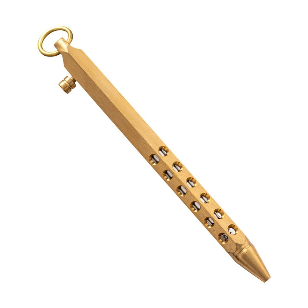Retro Brass Ballpoint Pen Lightweight Bolt Action Writing Tool School Office Supplies Stationery Business Gifts
