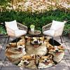 Corgi pattern round rug,Carpet Rug for Living Room Bedroom Playroom ,Non-slip Floor Mat,Holiday Gifts and Birthday Gifts.