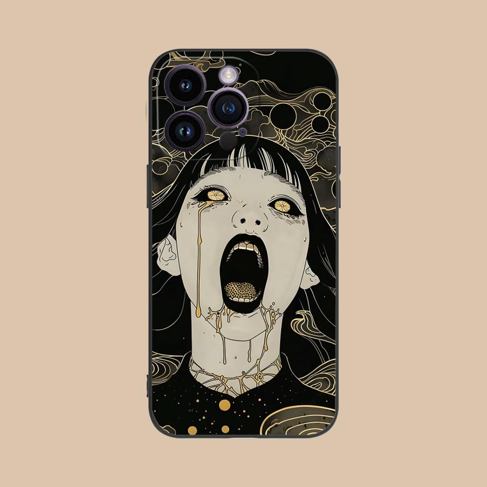Terror Gothic Art Mobile Phone Case for iPhone 17 16 15 14 13 12 11 X XR XS 8 7 Air Pro Max Plus Mini Colorful Cover Pretty