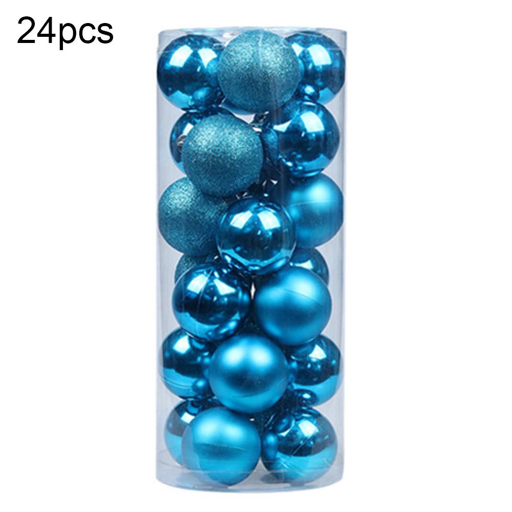 Xinlhanlh 24Pcs Christmas Ball Hanging Bauble New Year Wedding Home Party Tree Decoration