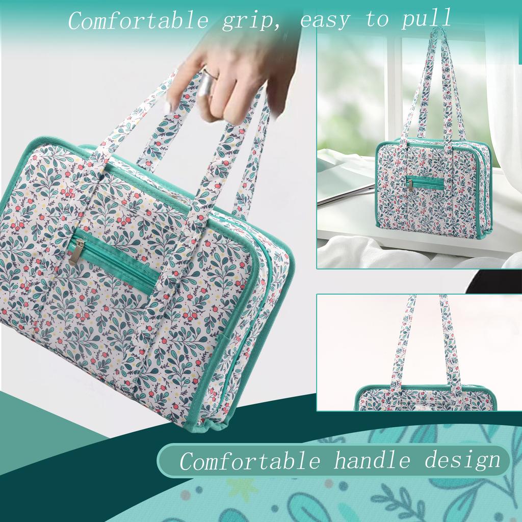 Sewing and Craft Supplies Storage Bag Large Capacity Sewing Tool Bag Travel Packing Knitting Craft Accessories Organizer Tote