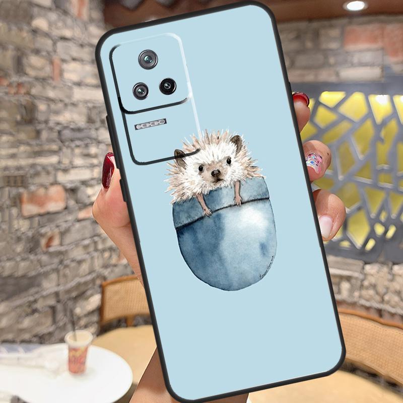 

Animal Hedgehog Case For Xiaomi 14T Pro 13T 11T 12T 13 14 15 Ultra POCO X6 X7 Pro X3 X5 M6 F5 F6 Pro Cover Xiaomi 15 Pro