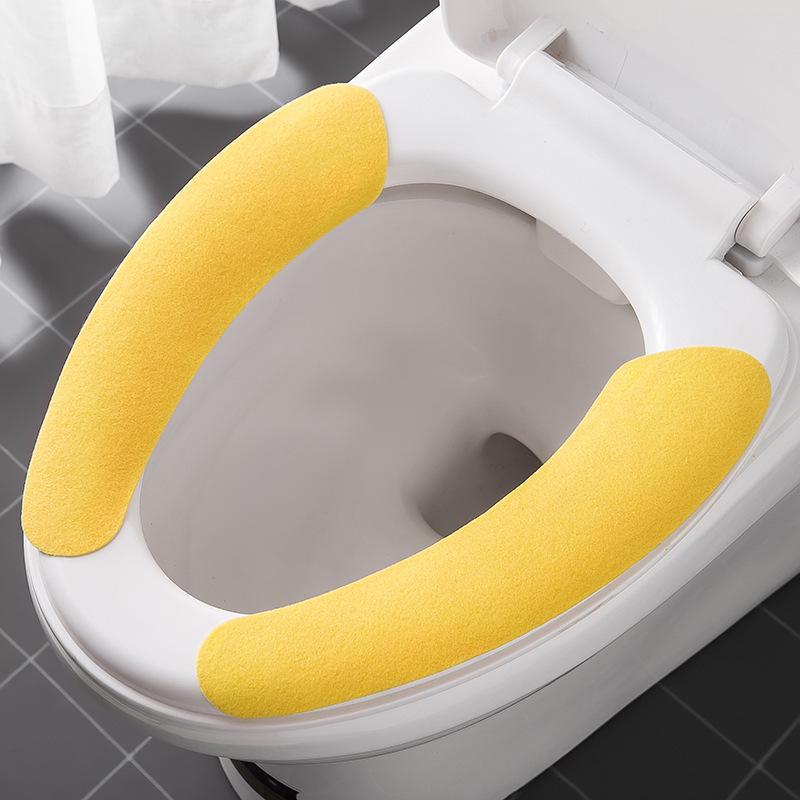 Tapis de toilette adhésif lavable, couvre-siège universel, autocollants pour toutes les saisons