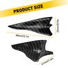 10X Shark Vortex Fin Diffuser Generator For Roof Car Spoiler Bumper Carbon Fiber