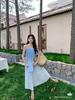 2026 French Seaside Gradient Strappy Sleeveless Beach Dress