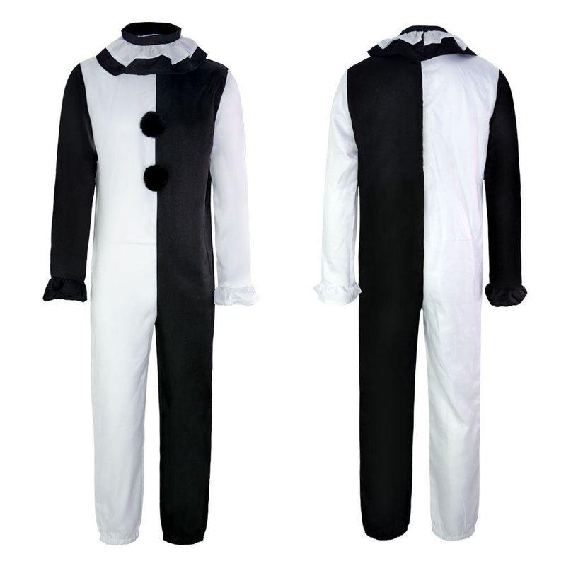 Movie Scary Clown Cosplay Costume Halloween Horror Role-Playing Cosplay Clothing Factory Broken Soul Clown Cosplay Costume XL