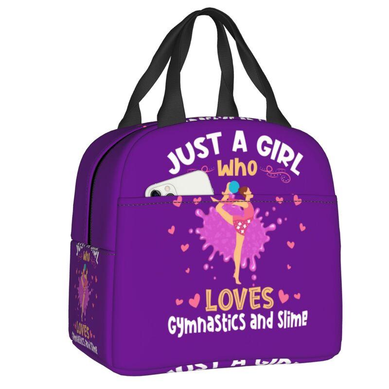 Dance Rhythmic Gymnastics Insulated Lunch Bag for Women Resuable Cooler Thermal Lunch Box Beach Camping Travel