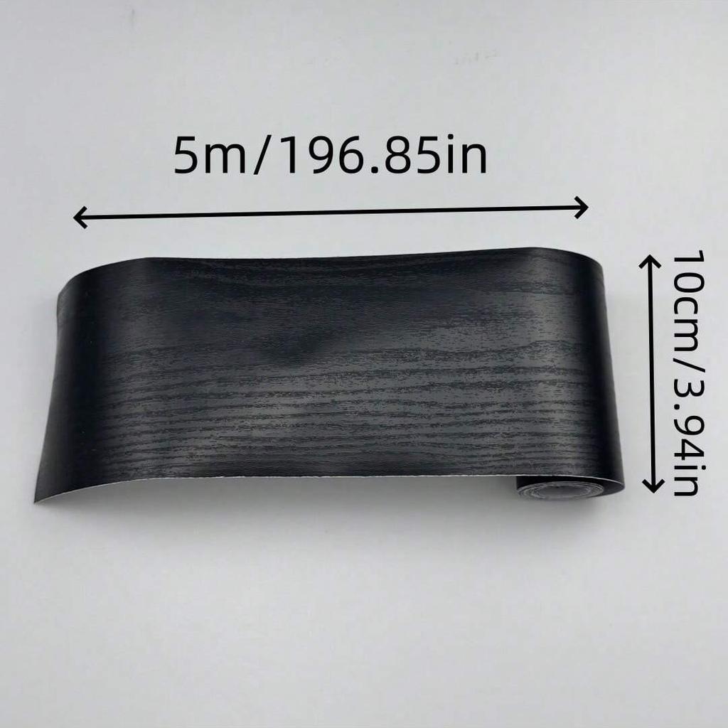 1PC 5mx10cm/20cm Imitation Wood Grain Door Frame Decoration Sticker,Bedroom and Living Room Wall Stickers,Floor Decoration Lines