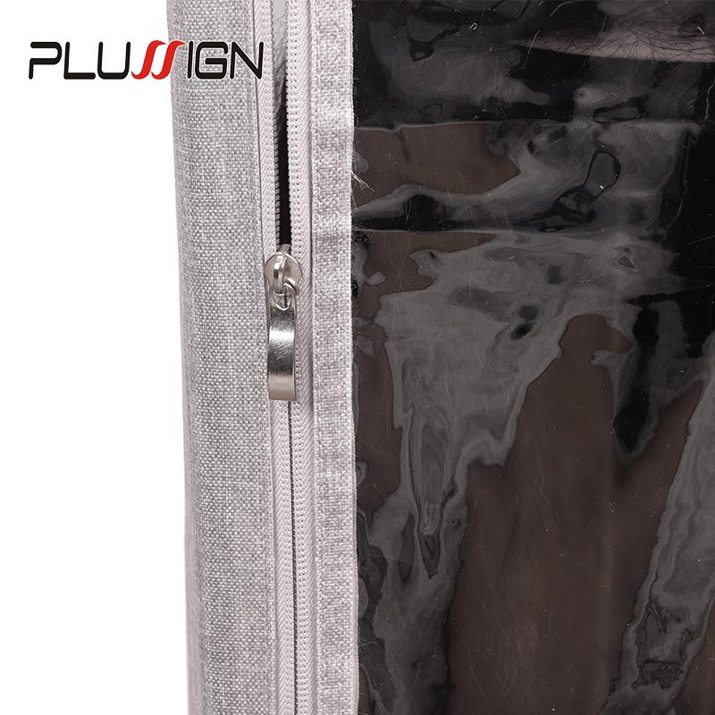 Dust-Proof Wig Display Box For Salon Hand Carry Bag For Hair Toupee Wigs M Size For Long Hair Short Hair Plussign Wig Bag