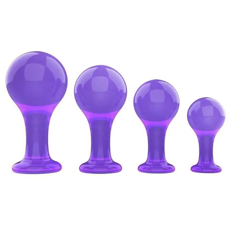 Black Smooth Butt Plug with Flared Base Prostate Massager for Men And Women Beginner Anal Training Toy