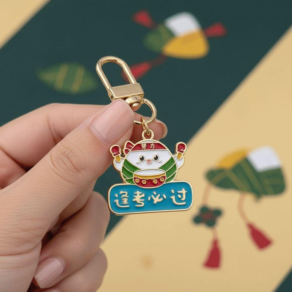 Mini Zongzi Key Chain Cartoon Rice Dumpling Key Ring Bag Accessories Car Key Accessories Bag Charm