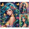 5D DIY plná kulatá vrtačka Diamond Painting Girl Kit Home Decor Art Craft #