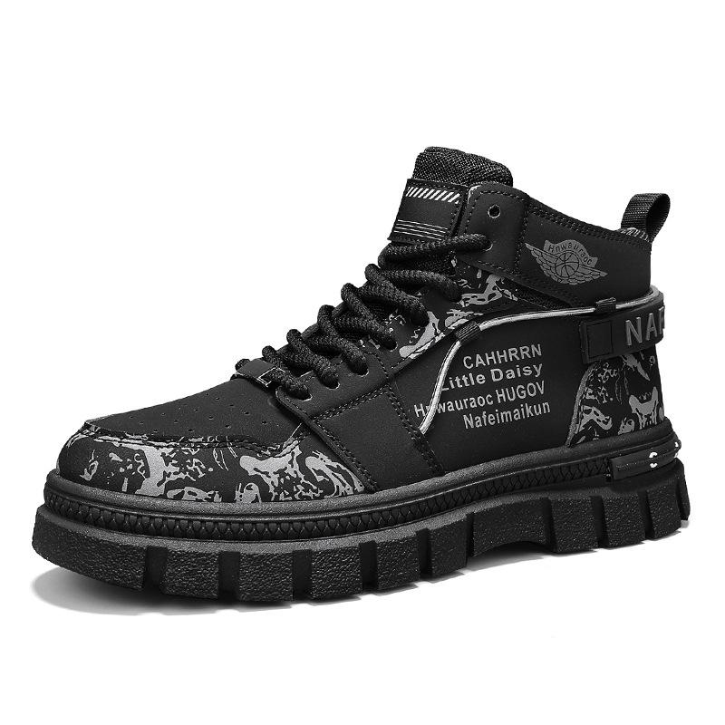 

Martin boots men s autumn and winter trend high-top casual men s shoes outdoor mountaineering medium-top thick-soled tooling boots men s 39