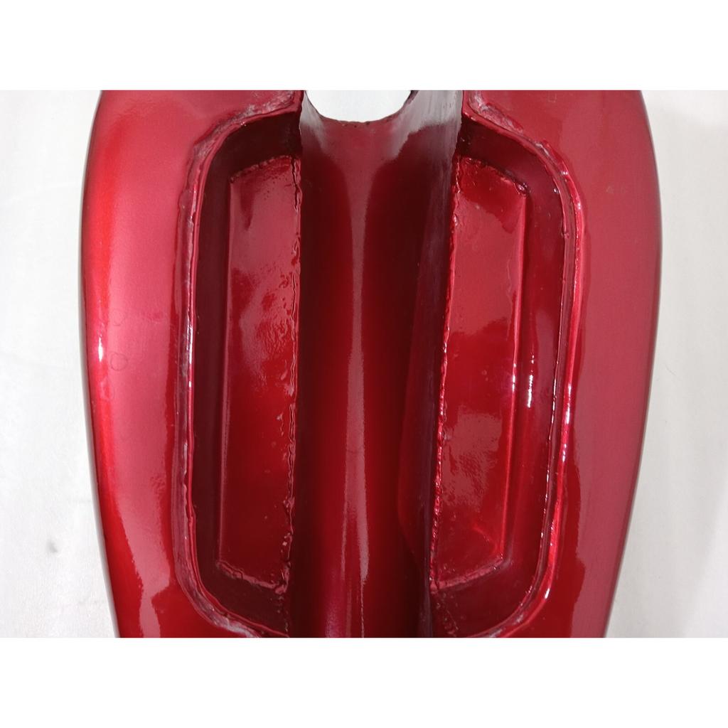 Fit For Petrol Fuel Gas Tank With Cap Triumph T120 Cherry & Silver Painted Steel