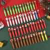 11/16Pcs/Lot Cute Cartoon Christmas Series Pens Kawaii Xmas Four Color Mini Ballpoint Pen Writing Gel Pen Kids School Stationery
