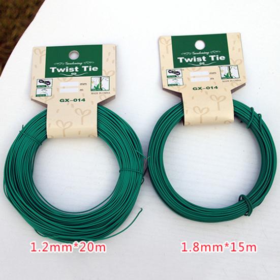 Portable Heavy Duty Plastic Coated Roll Wire Twist Ties Gardening Plant Tool