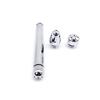 Faucets Brushed Anal Douche Cleaning Enemator with 3 Styles Head Plug Enema Metal Anal Cleaner